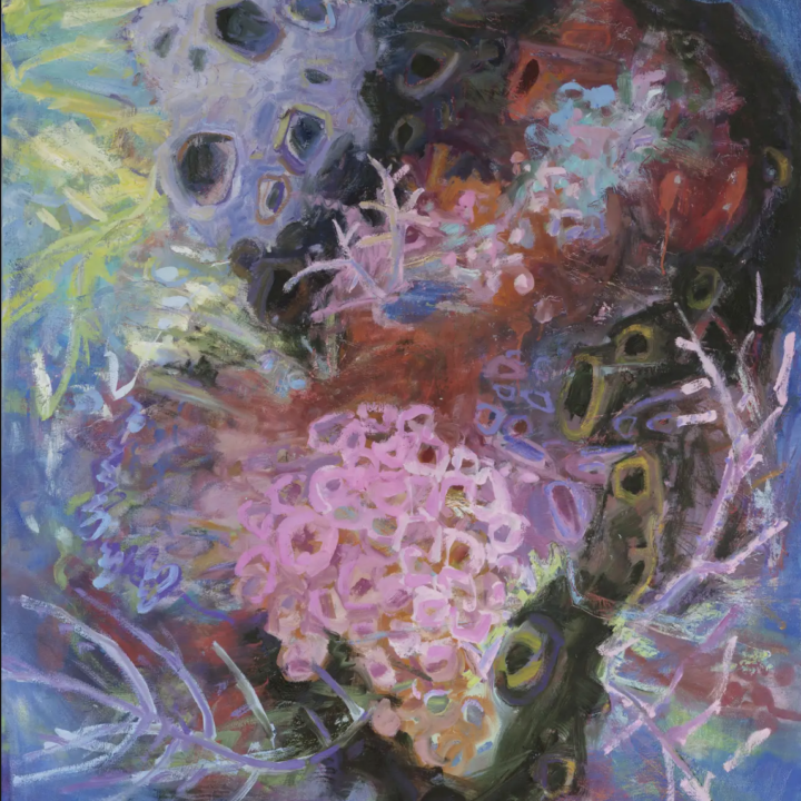 Liz Awalt 'Omen' 46 x 38 oil on canvas