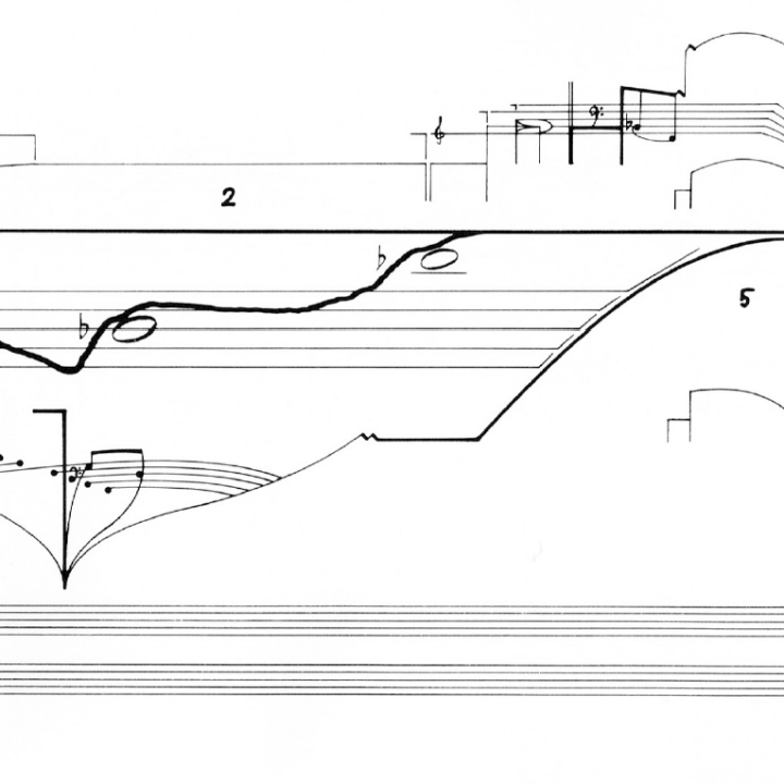 Cornelius Cardew, selection from Treatise, page 185. 1963-67.