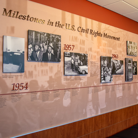 detail of Civil Rights exhibit