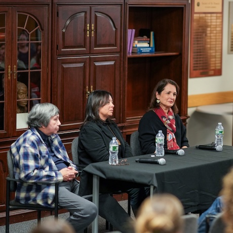Jennifer Neptune, Betsy Richards, and Donna Loring at Fall 2025, Donna M. Loring Lecture Series
