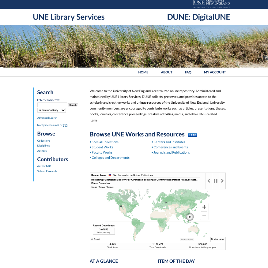 DUNE: DigitalUNE – Preserve & Share Your Scholarly Work