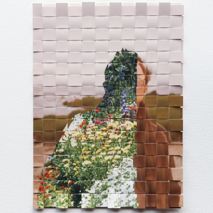 Rachel Sperry, Small Memory (Seal Harbor Gardens - 1983), woven archival prints.